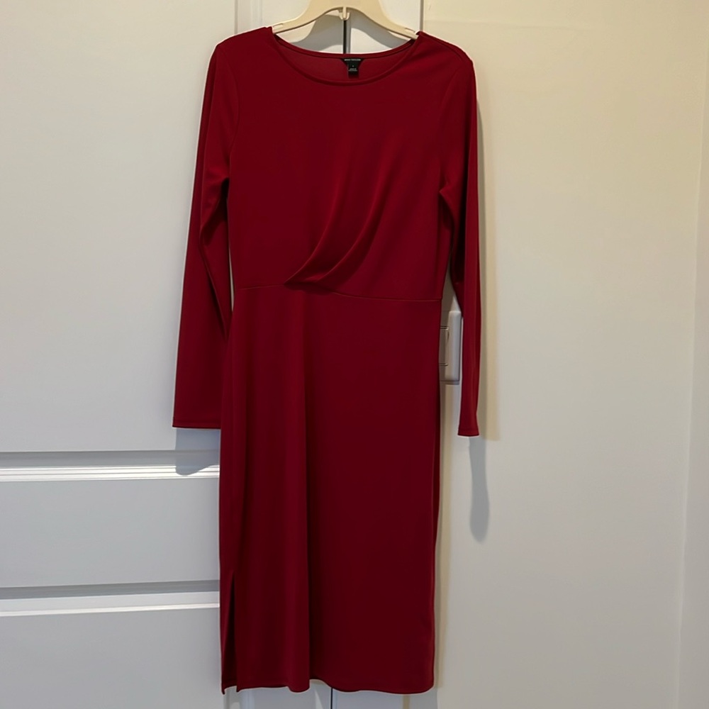 Ann Taylor dress reddish marrón calor.   Classic style.